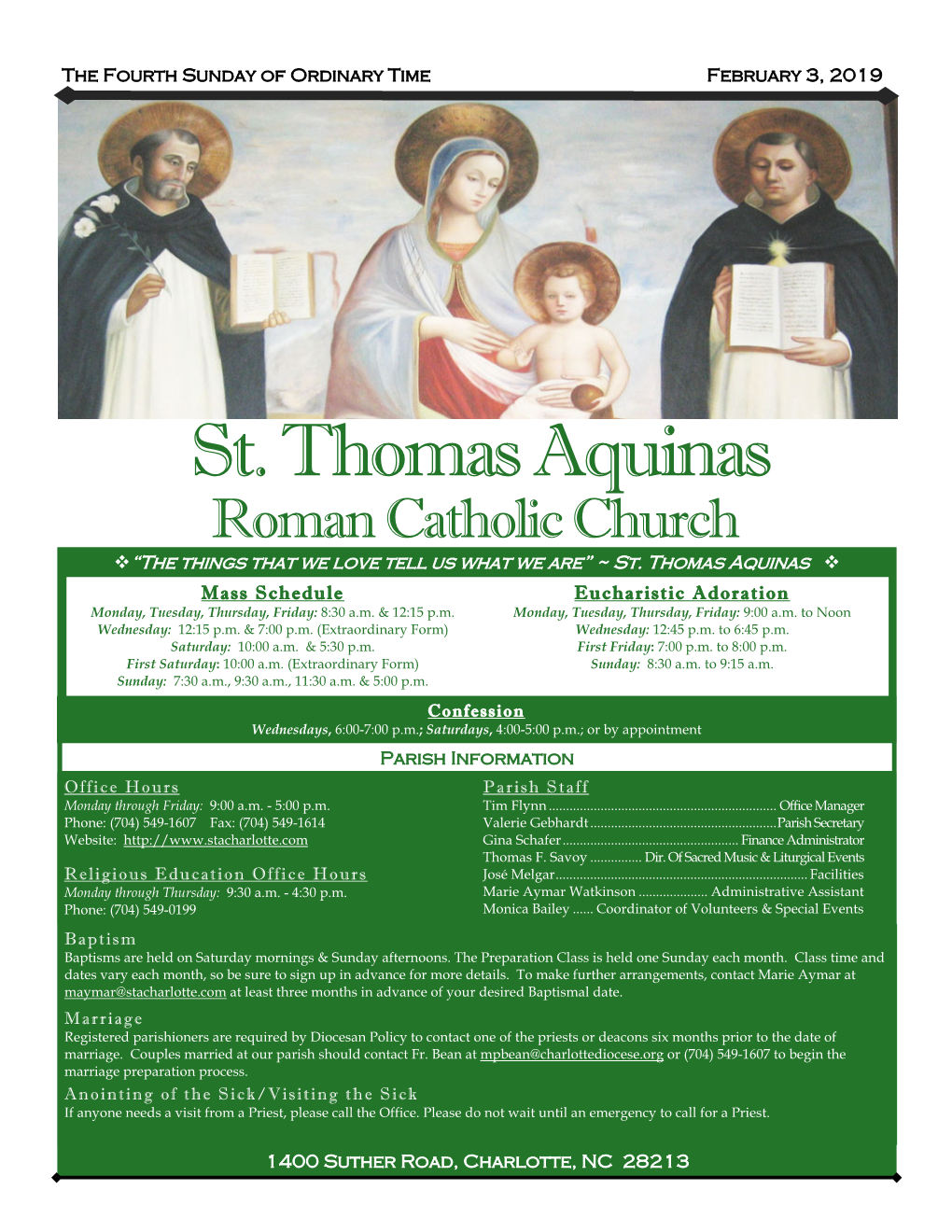 St. Thomas Aquinas Charlotte, NC