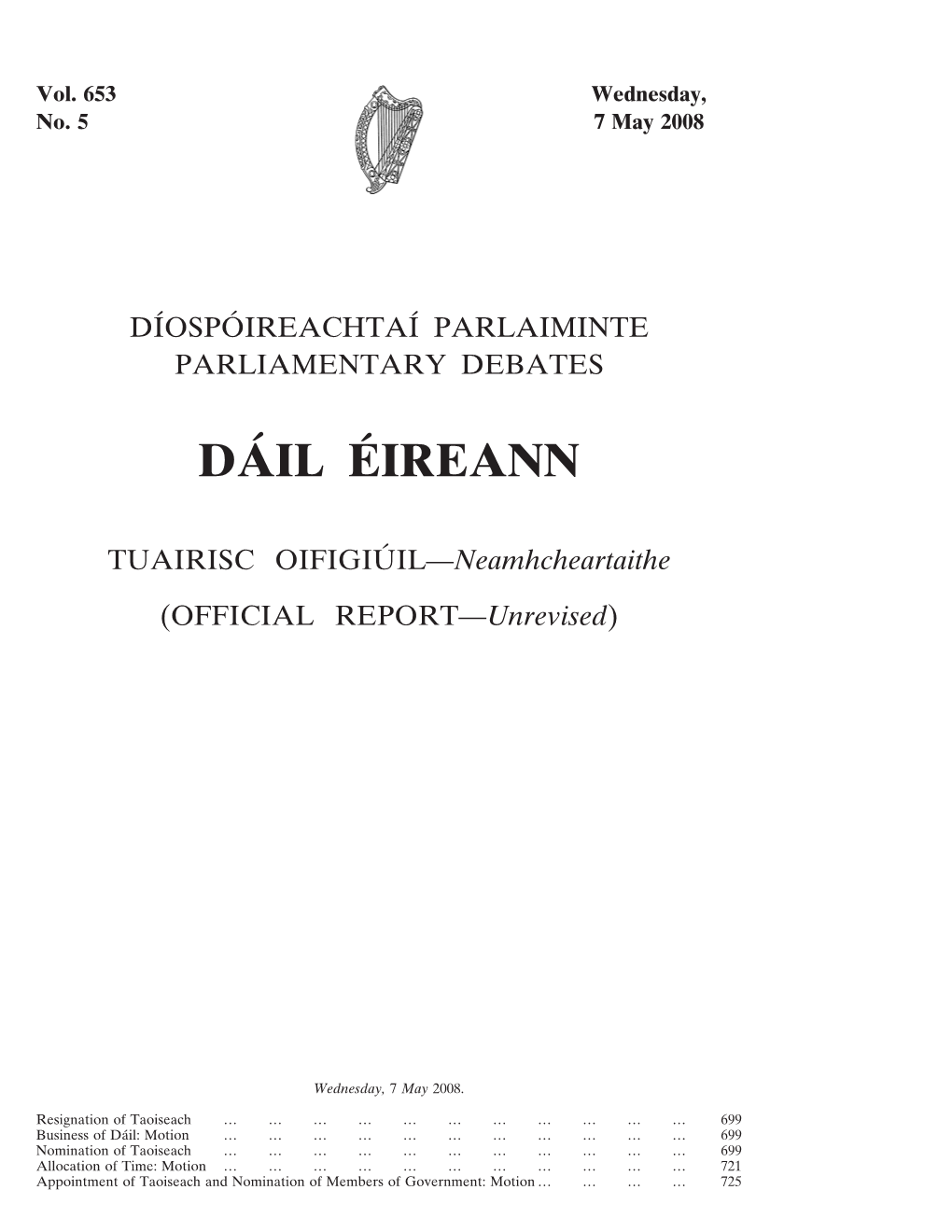 Da´Il E´Ireann