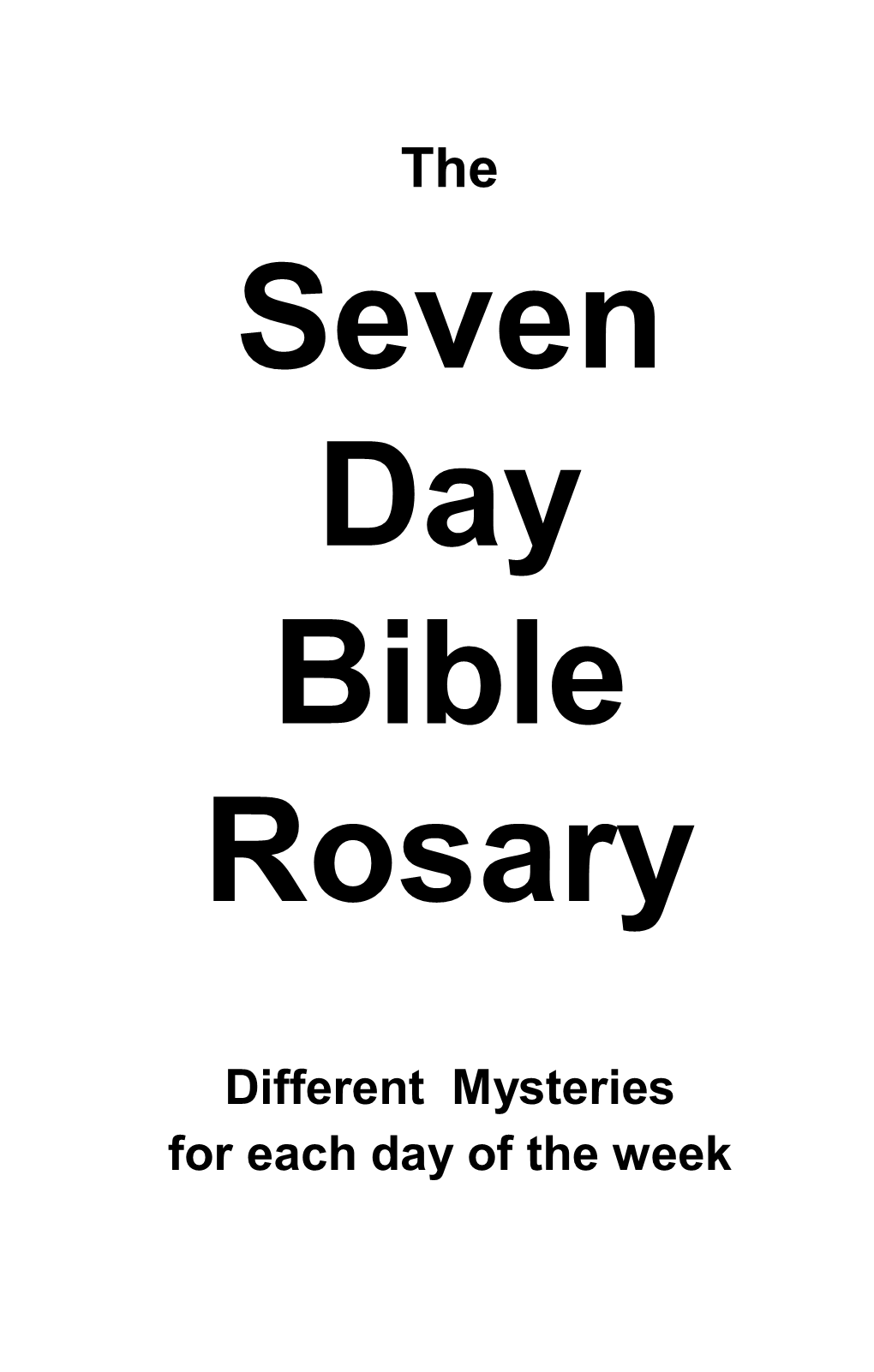 Seven Day Bible Rosary