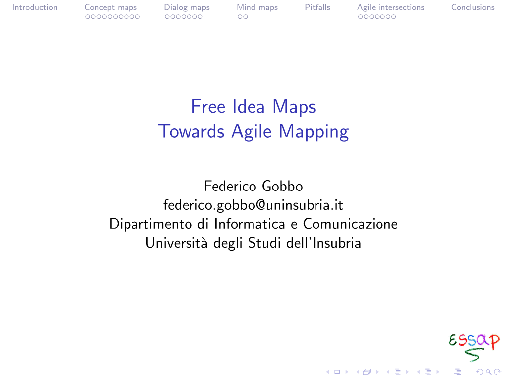 Free Idea Maps Towards Agile Mapping