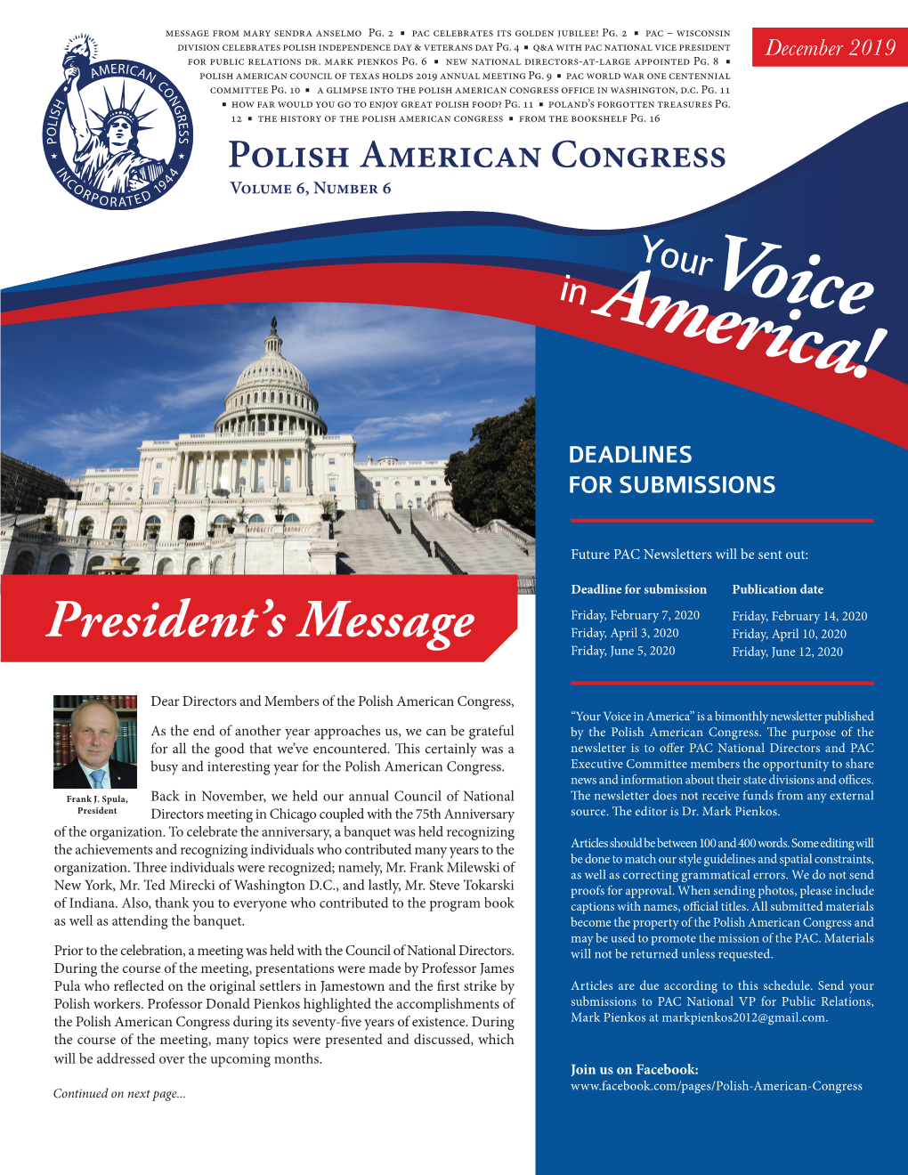 December 2019 Polish American Council of Texas Holds 2019 Annual Meeting Pg