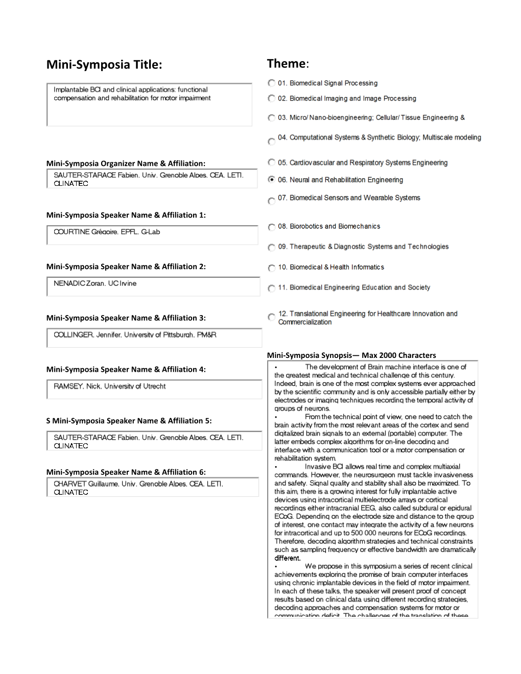 Implantable BCI and Clinical Applications: Functional