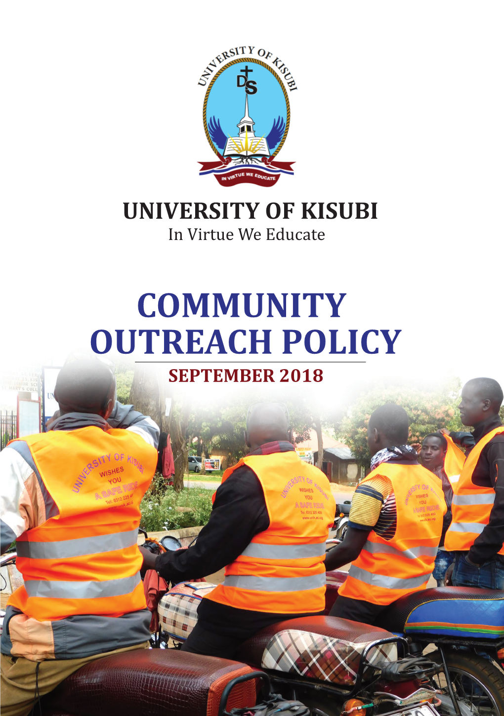 Community Outreach Policy September 2018 Foreword