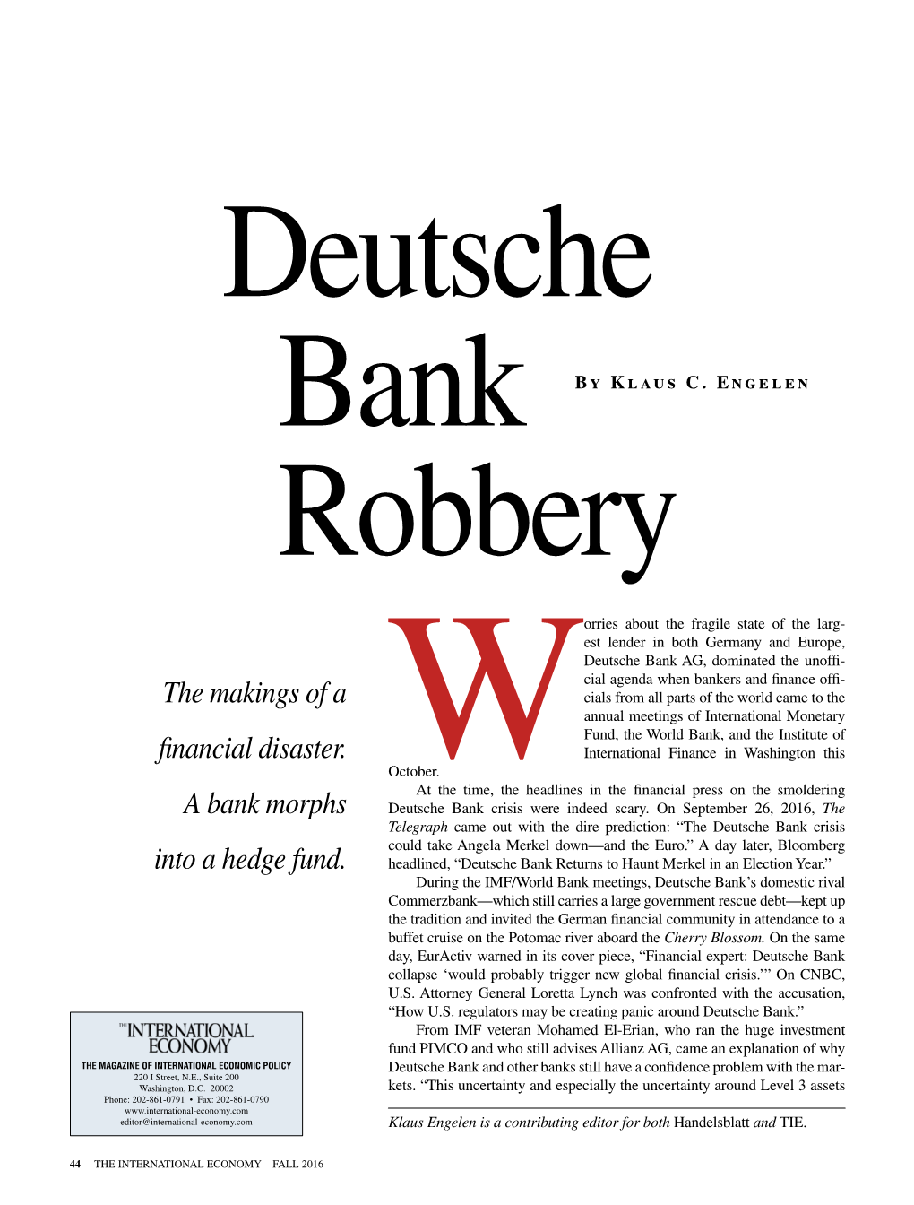 Deutsche Bank Robbery