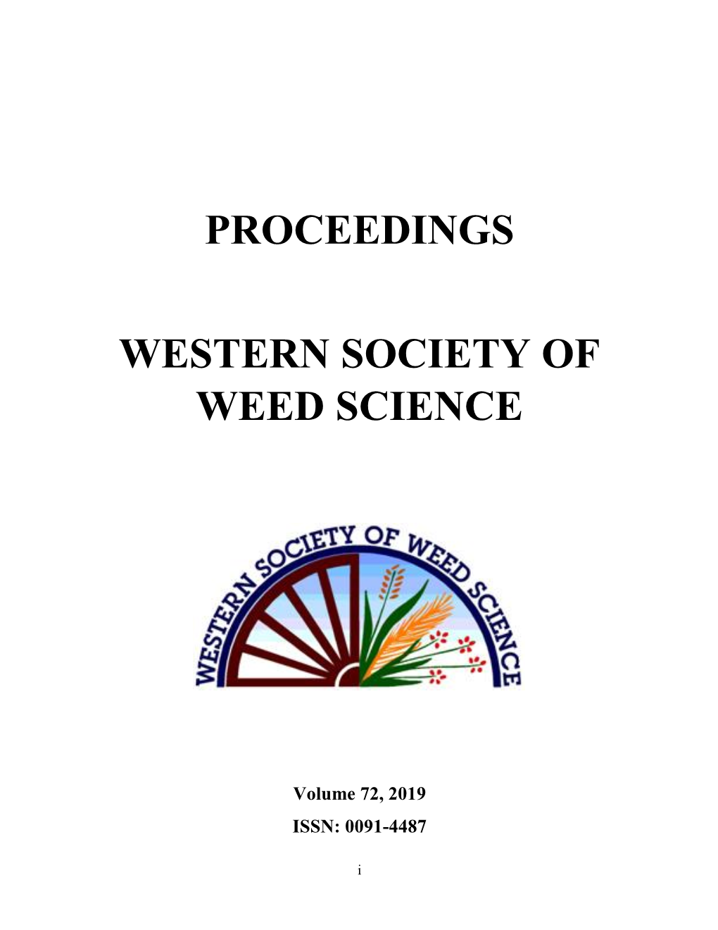 Proceedings Western Society of Weed Science