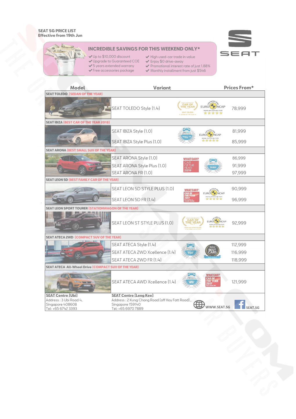 SEAT Pricelist Jun 2020 (2020-06-23)