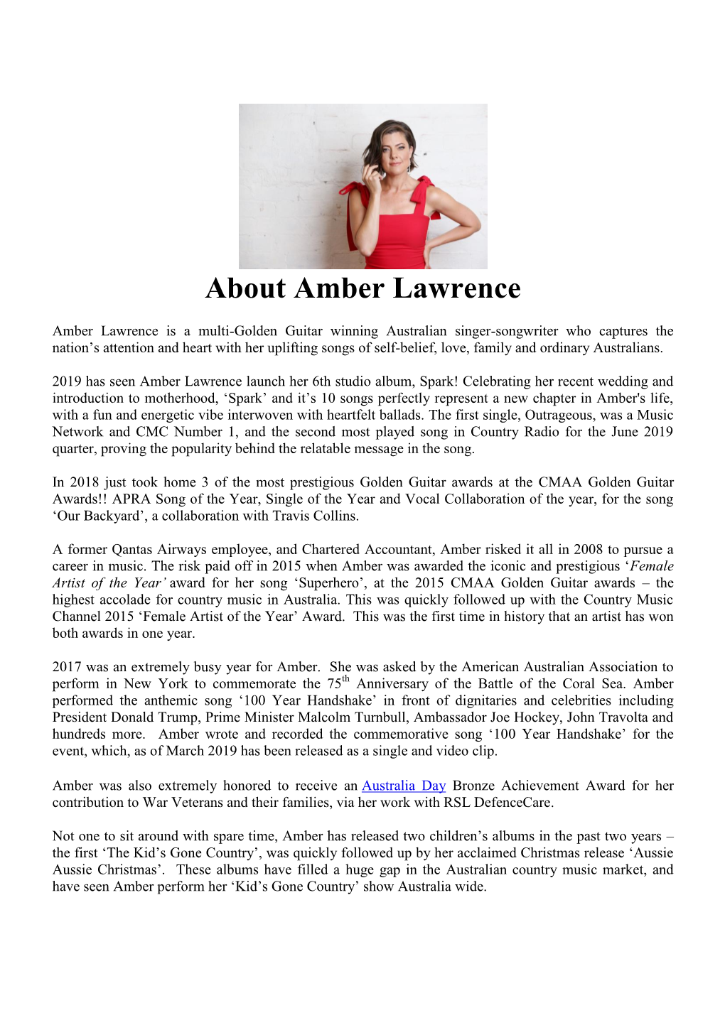 About Amber Lawrence