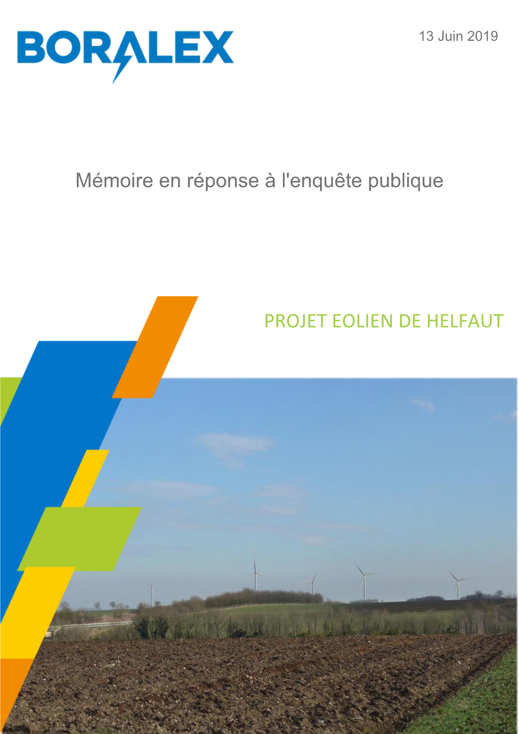 Projet Eolien De Helfaut