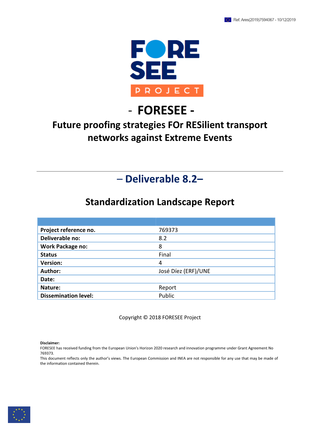 D 8.2 Standardization Landscape Report FINAL