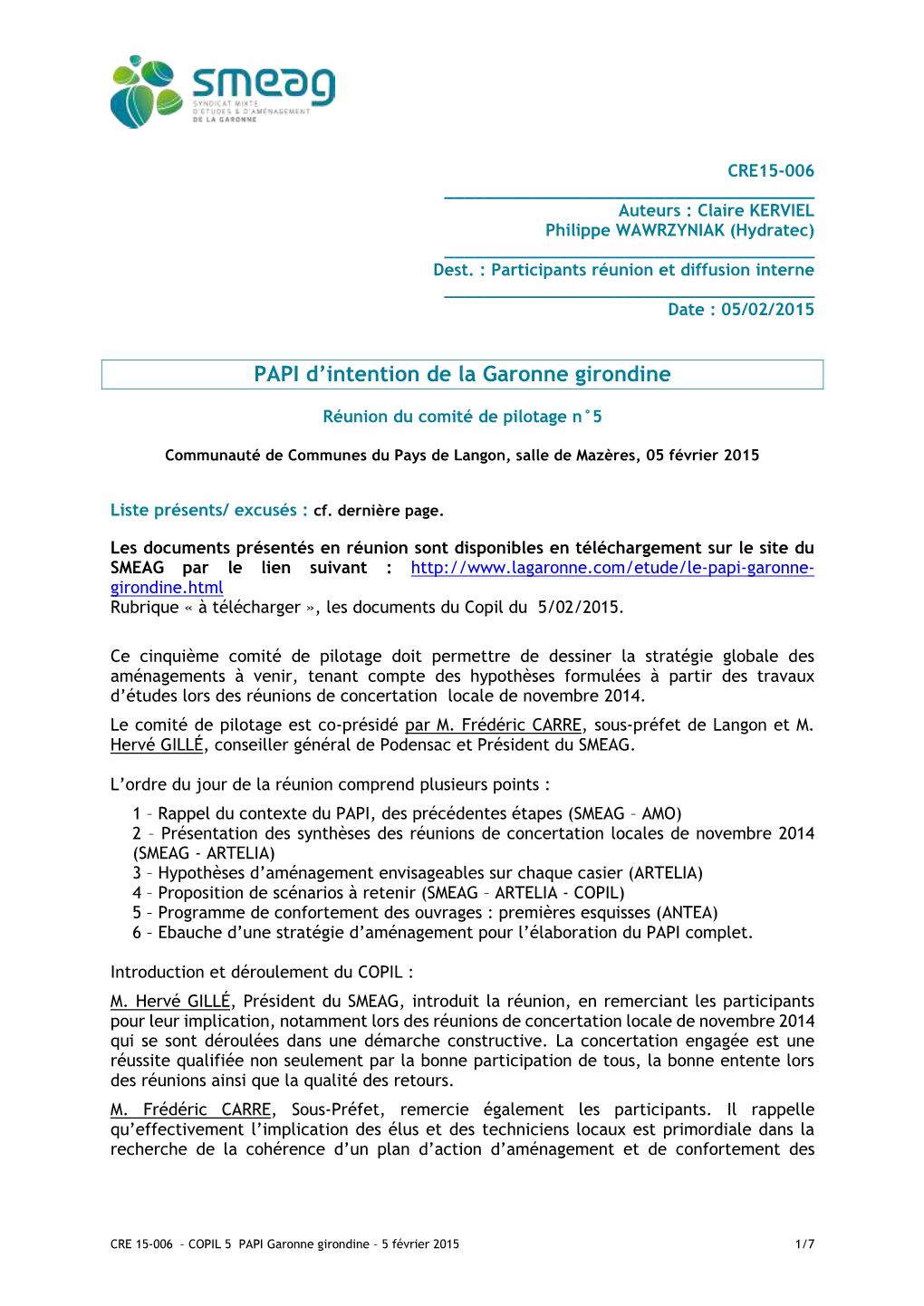PAPI D'intention De La Garonne Girondine