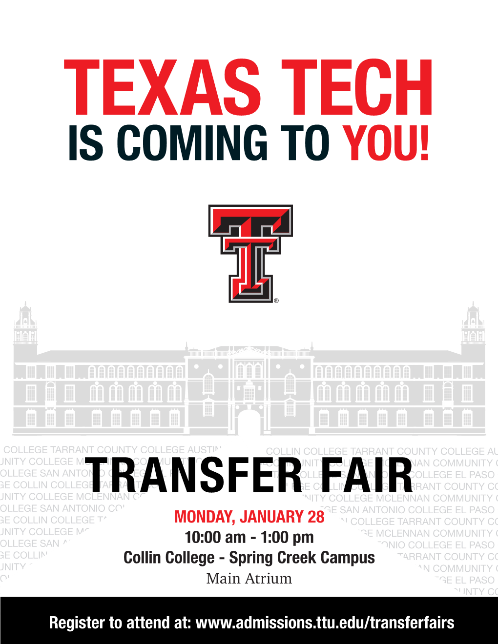Transfer Fair Is Coming to You!