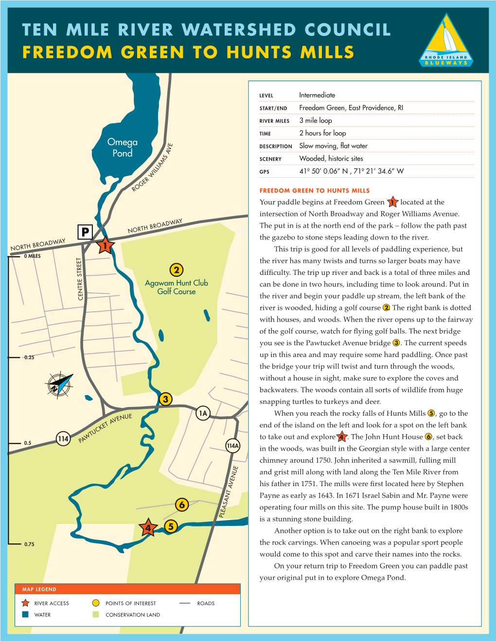 Ten Mile River Watershed Council Freedom Green to Hunts Mills