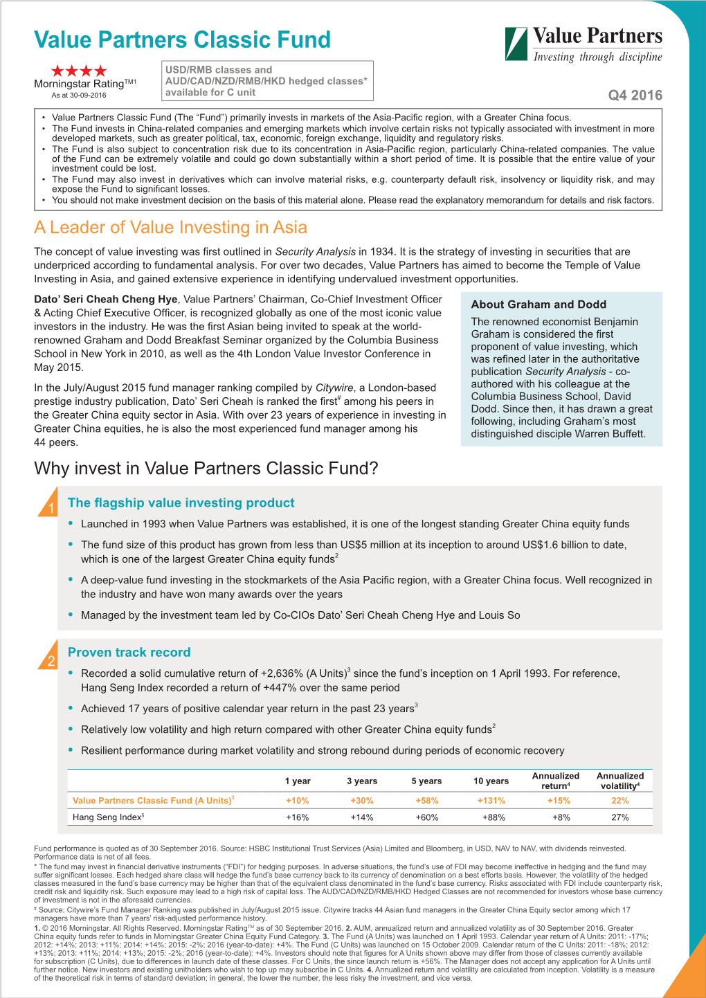 Value Partners Classic Fund