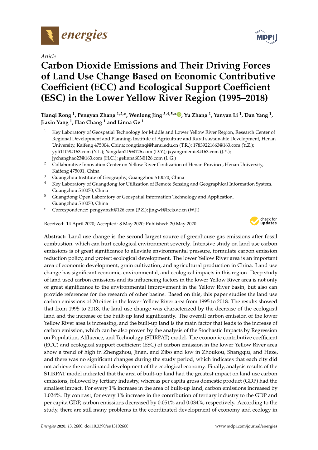 Carbon Dioxide Emissions and Their Driving Forces of Land Use