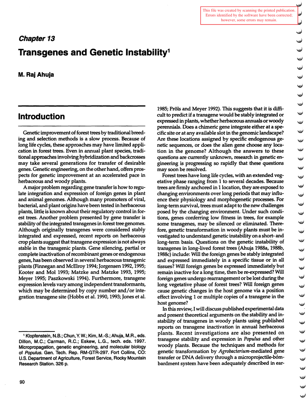 Transgenes and Genetic Lnstability1