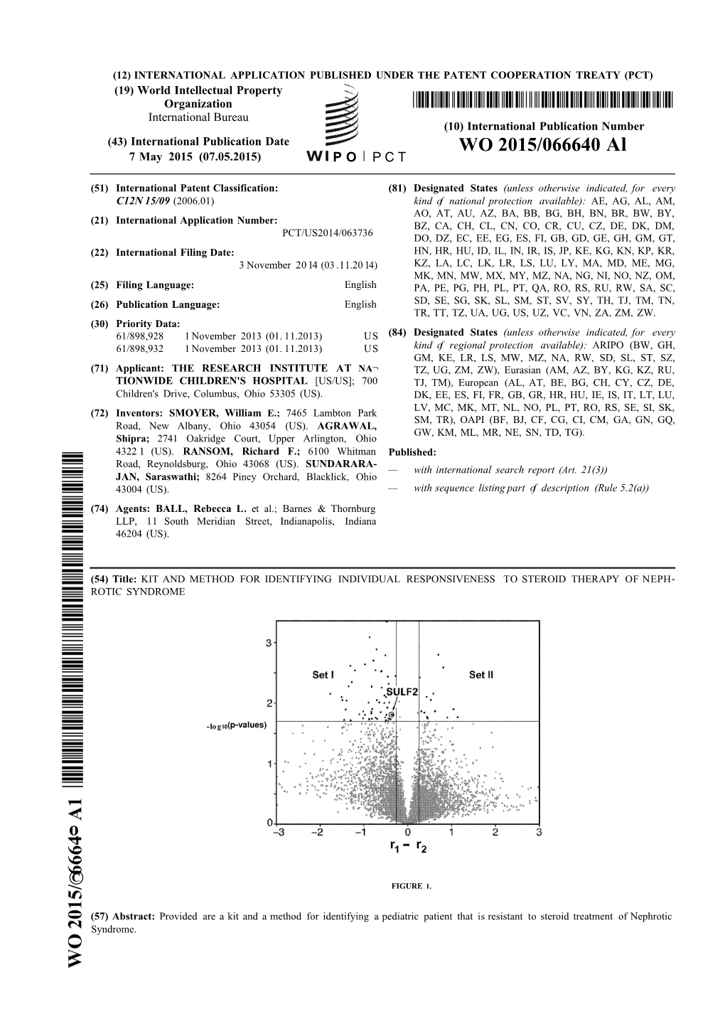 WO 2015/066640 Al 7 May 2015 (07.05.2015) P O P C T