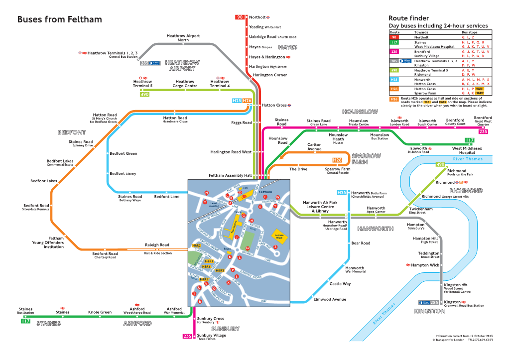 Feltham Bus Route