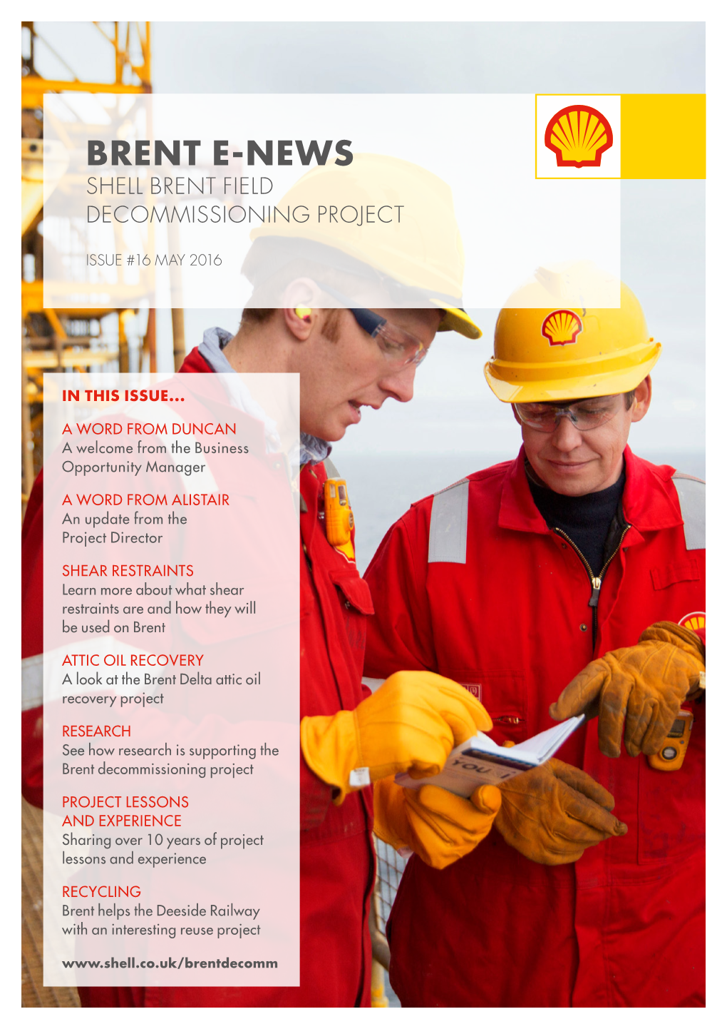 Brent E-News Shell Brent Field Decommissioning Project