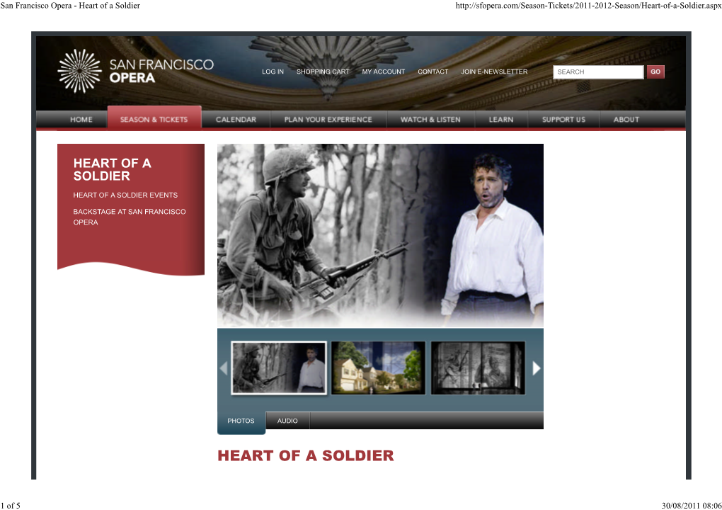 San Francisco Opera - Heart of a Soldier