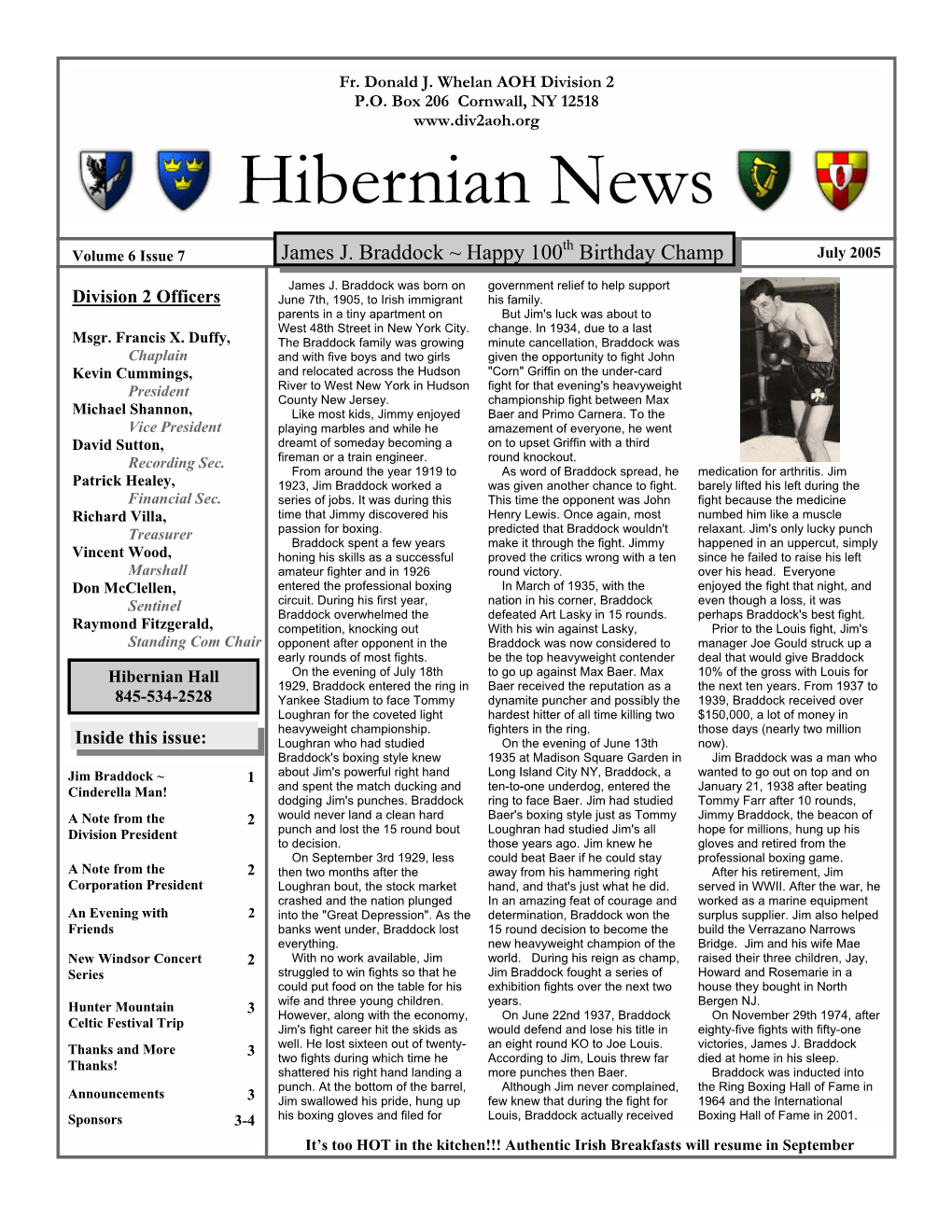 Hibernian News