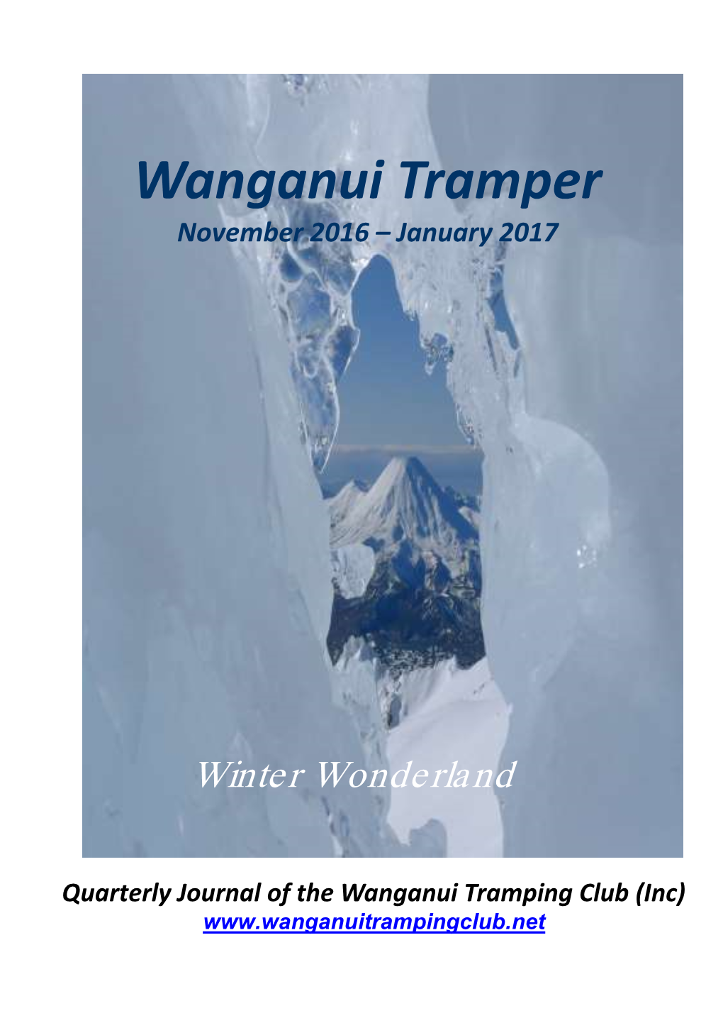 Wanganui Tramper November 2016 – January 2017