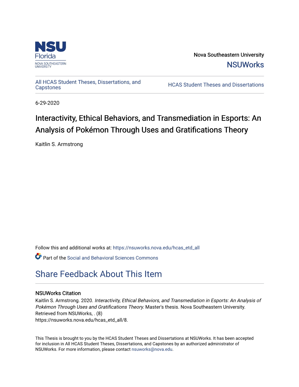 Interactivity, Ethical Behaviors, and Transmediation in Esports: an Analysis of Pokémon Through Uses and Gratifications Theory