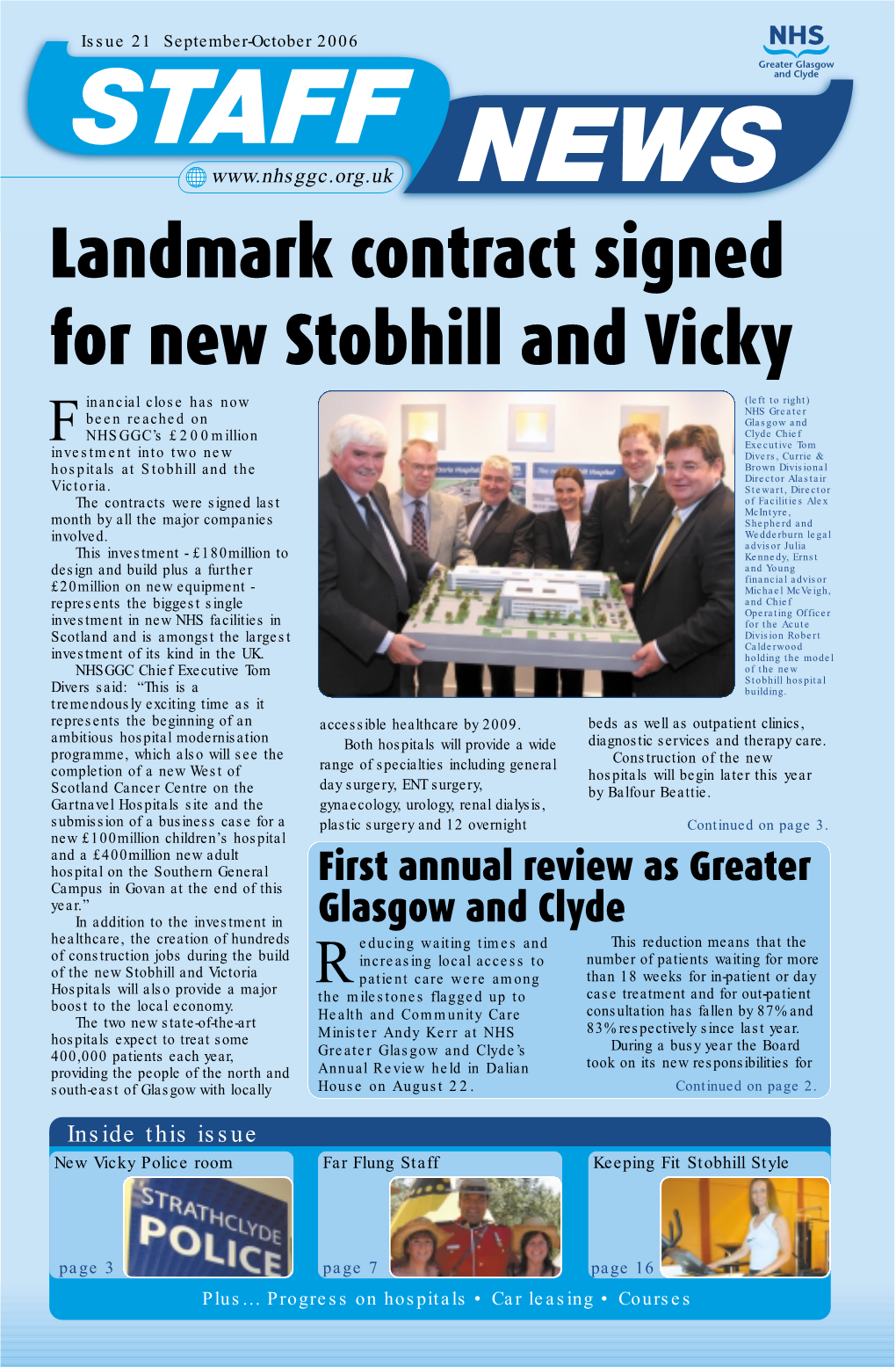 Landmark Contract Signed for New Stobhill and Vicky