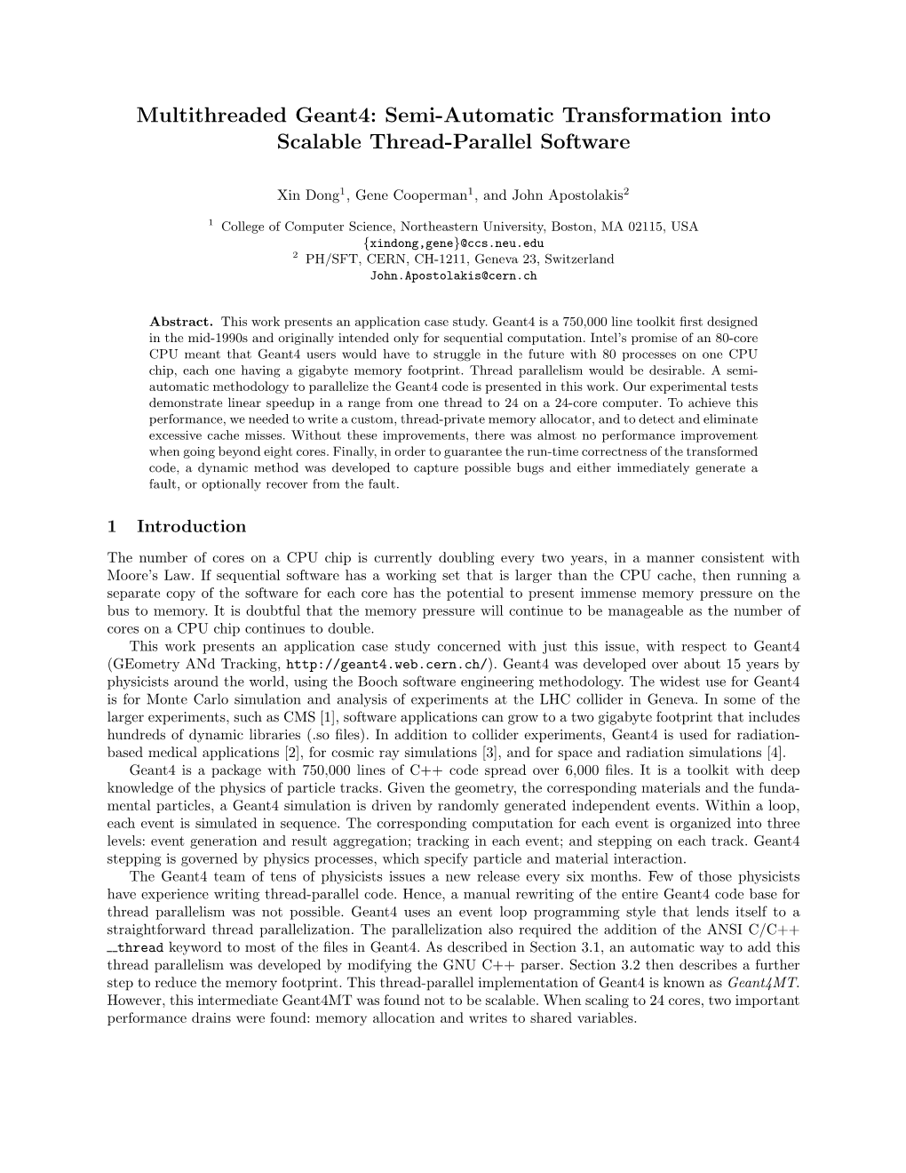 Semi-Automatic Transformation Into Scalable Thread-Parallel Software
