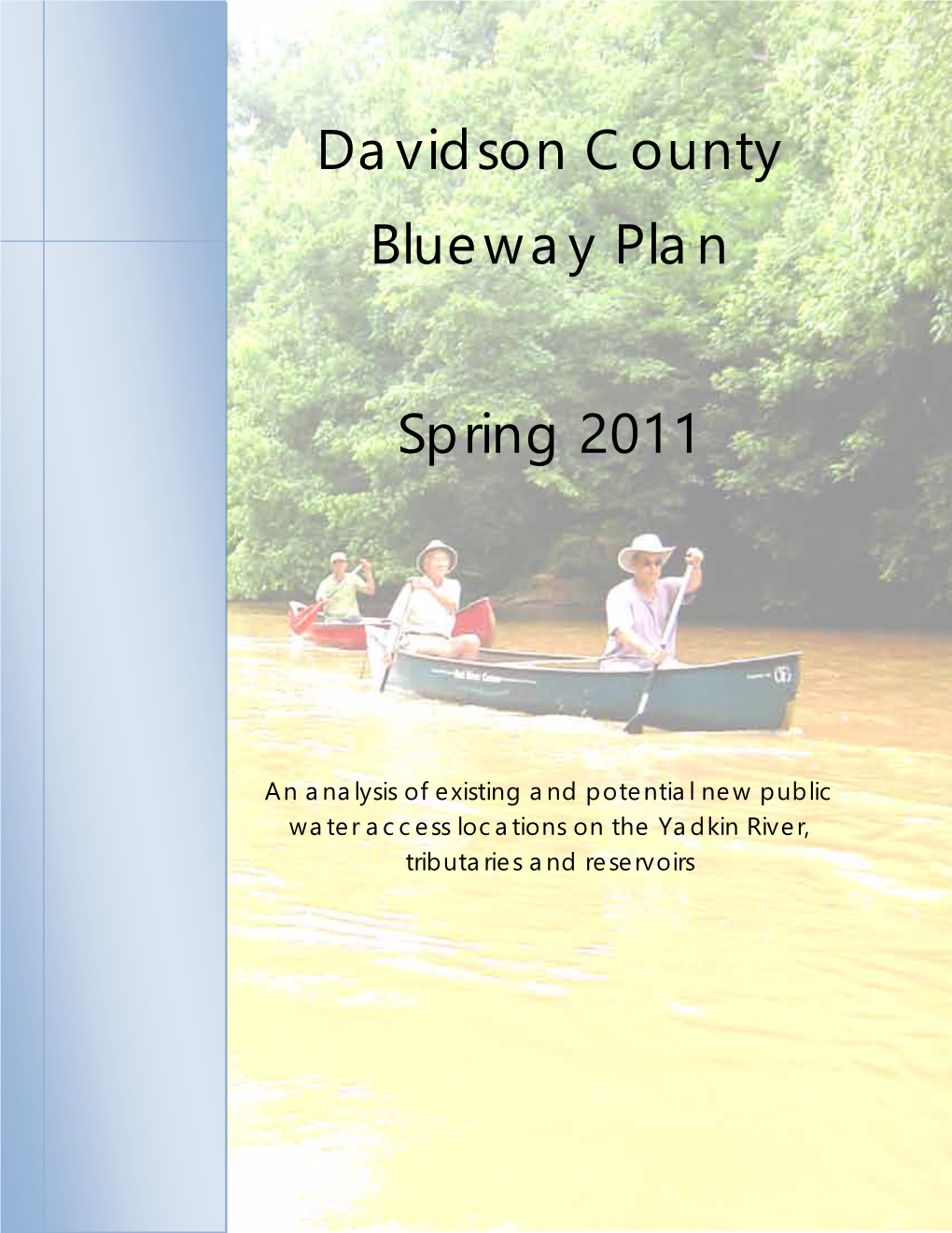 Davidson County Blueway Plan Spring 2011