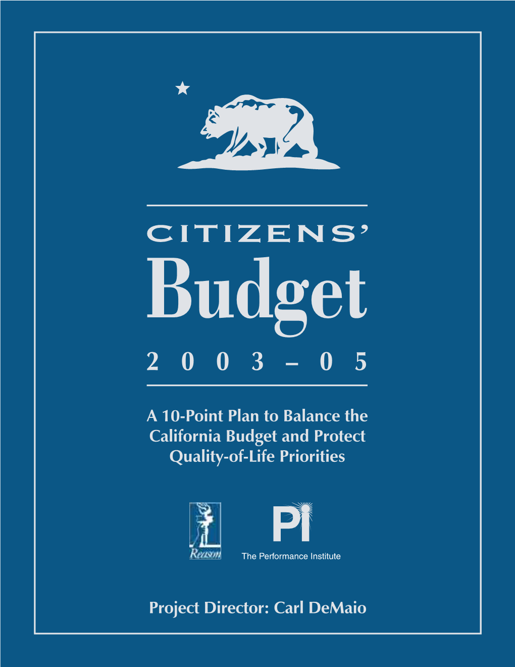 Citizens' Budget 2003-05