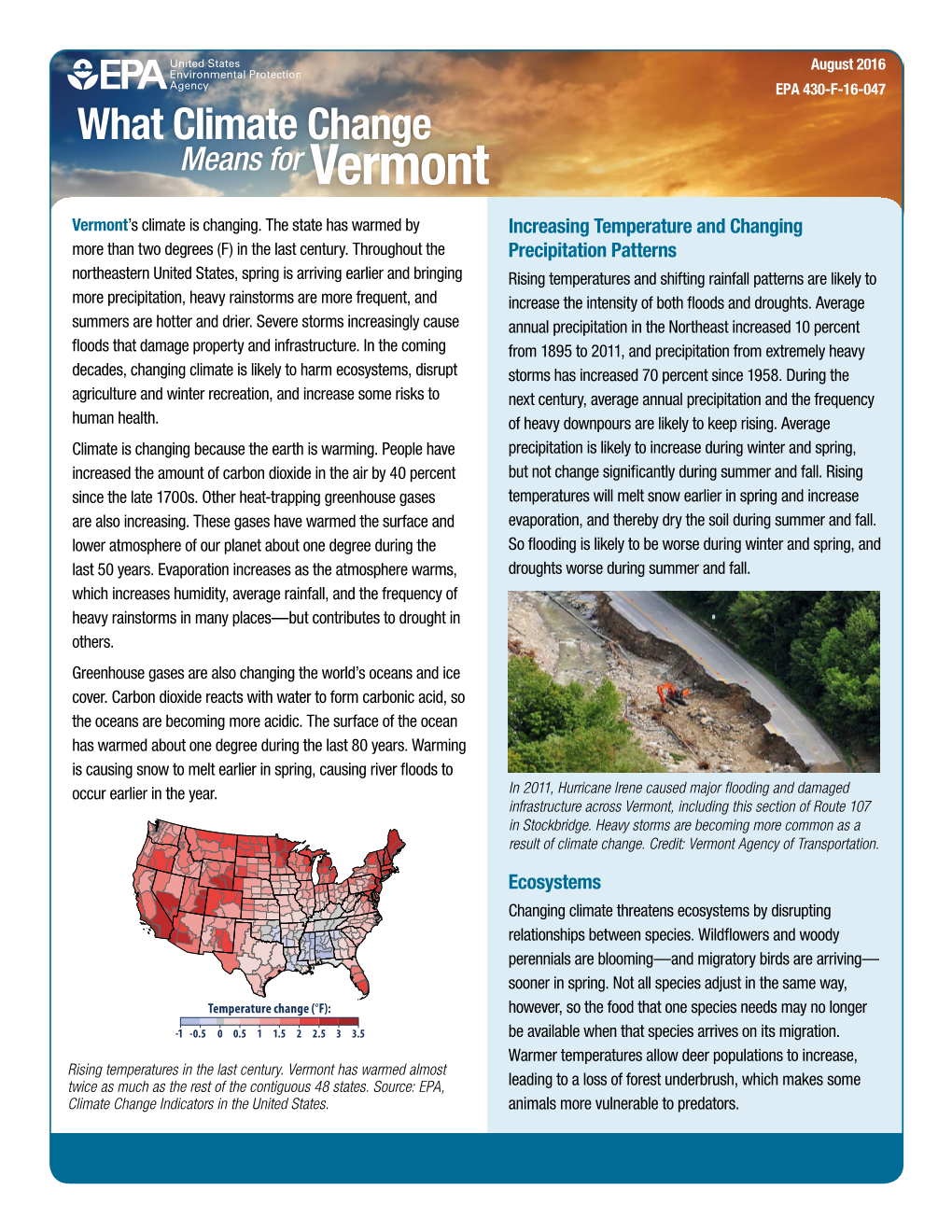 What Climate Change Means for Vermont