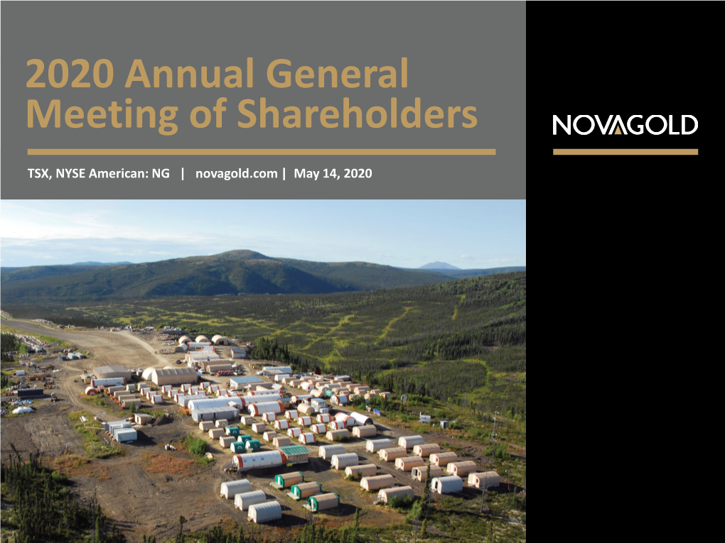 NOVAGOLD 2020 Annual Meeting of Shareholders