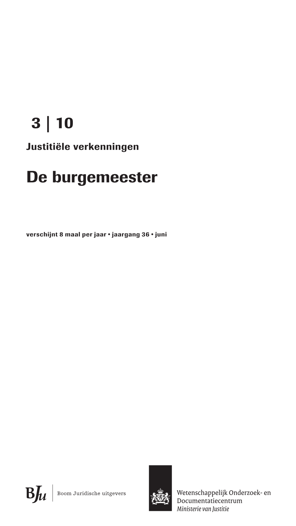 De Burgemeester 3 | 10