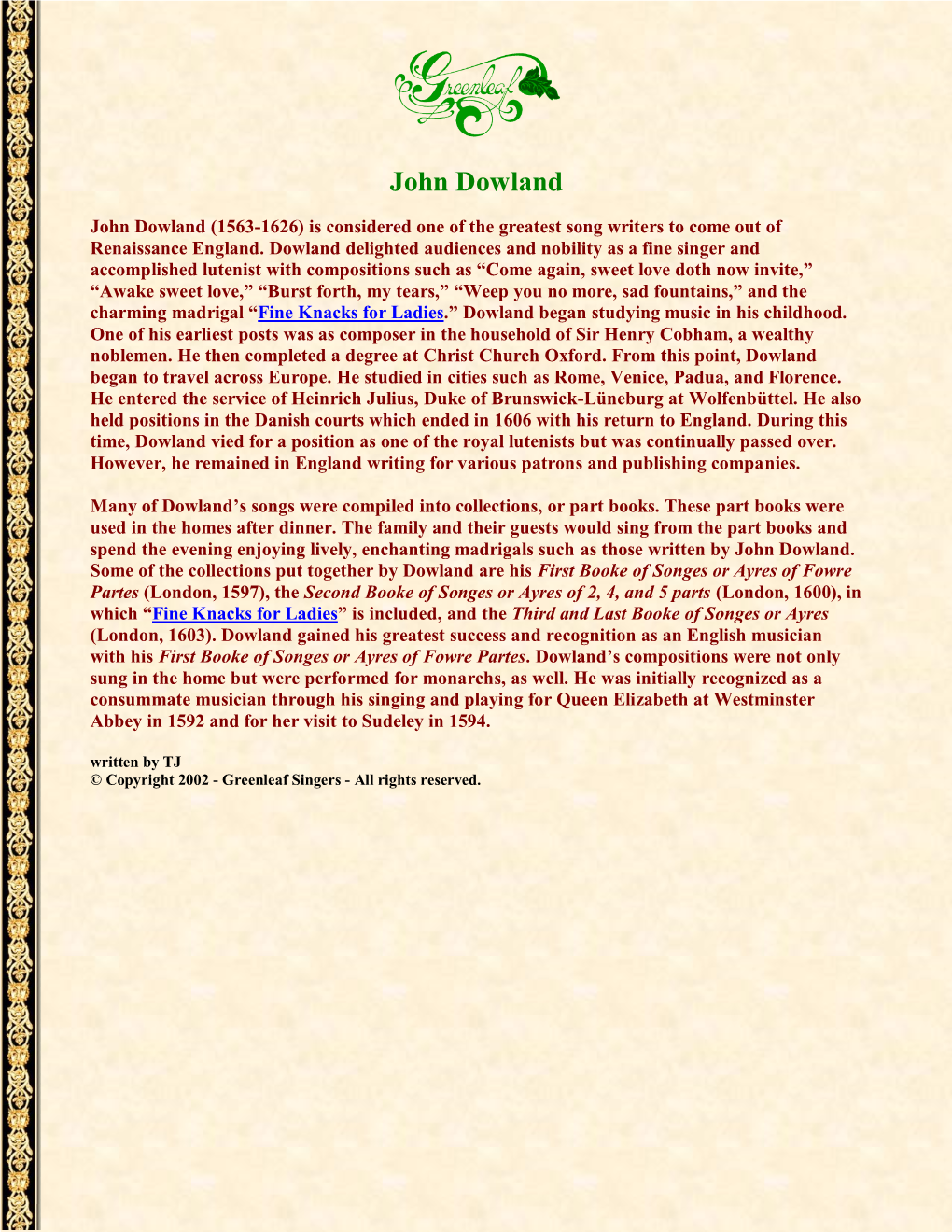 John Dowland