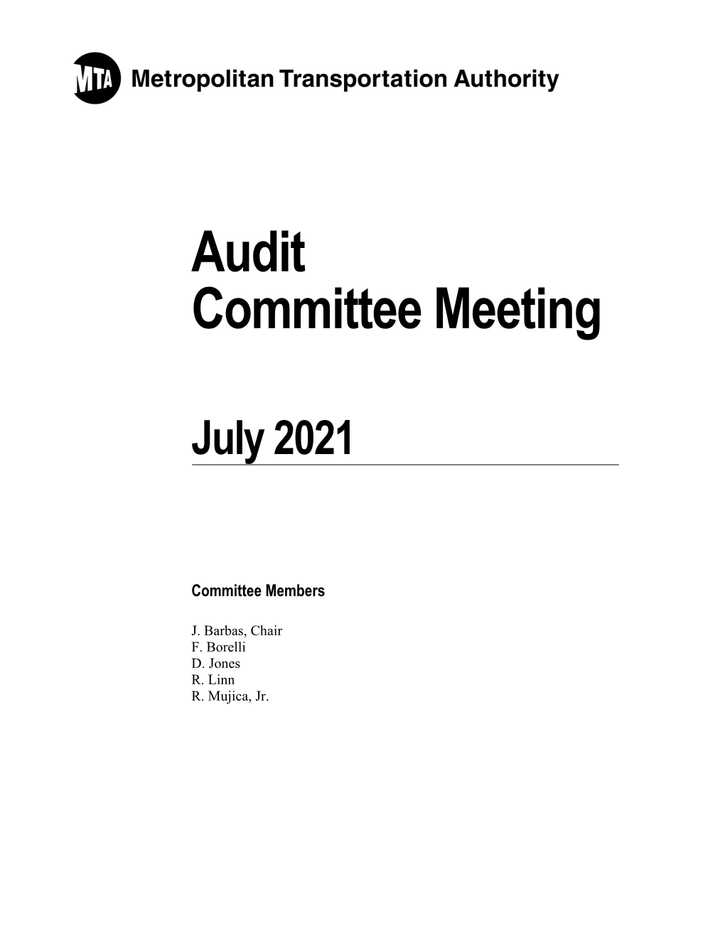 Audit Committee Meeting