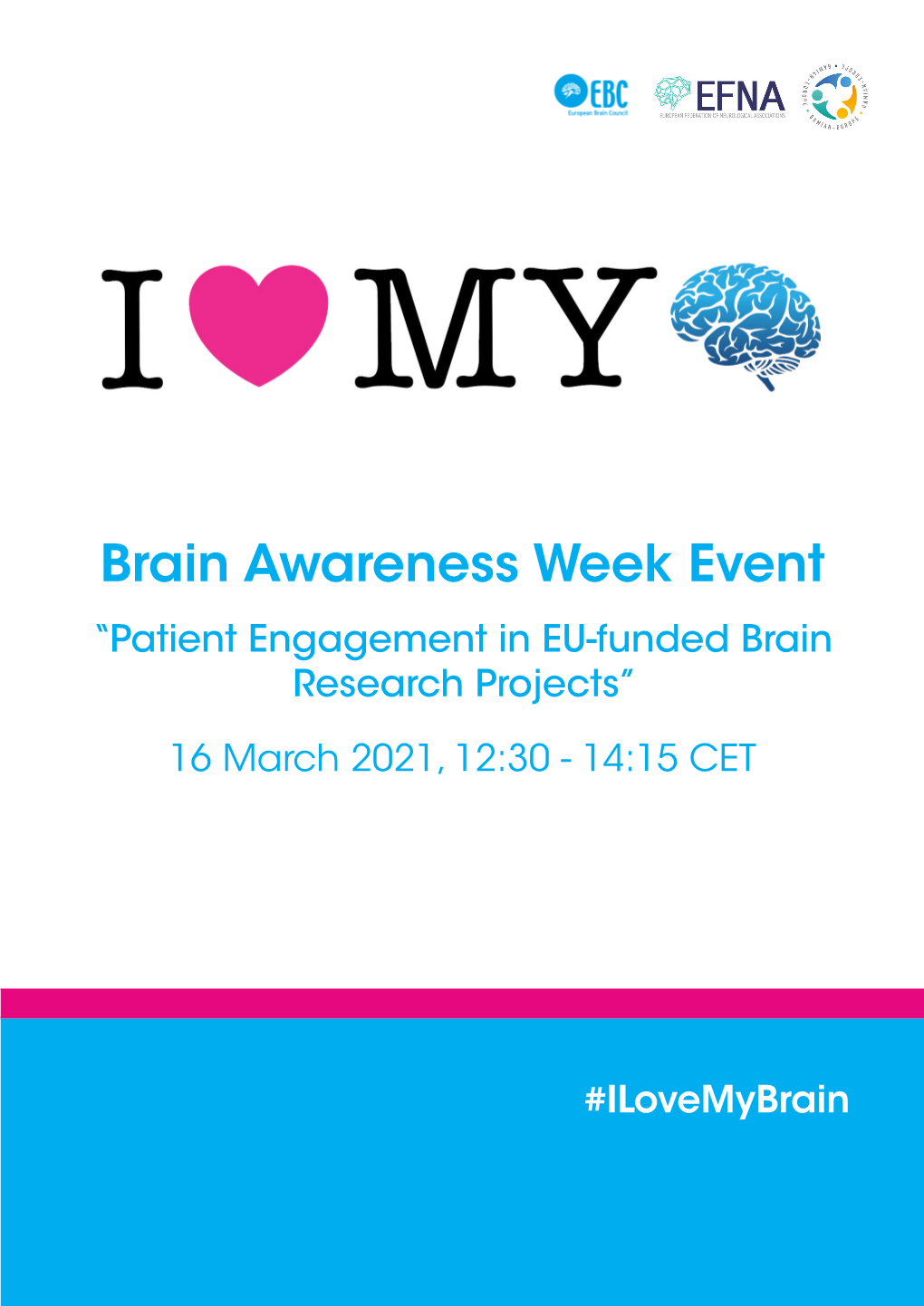 Brain Awareness Week Event “Patient Engagement in EU-Funded Brain Research Projects”