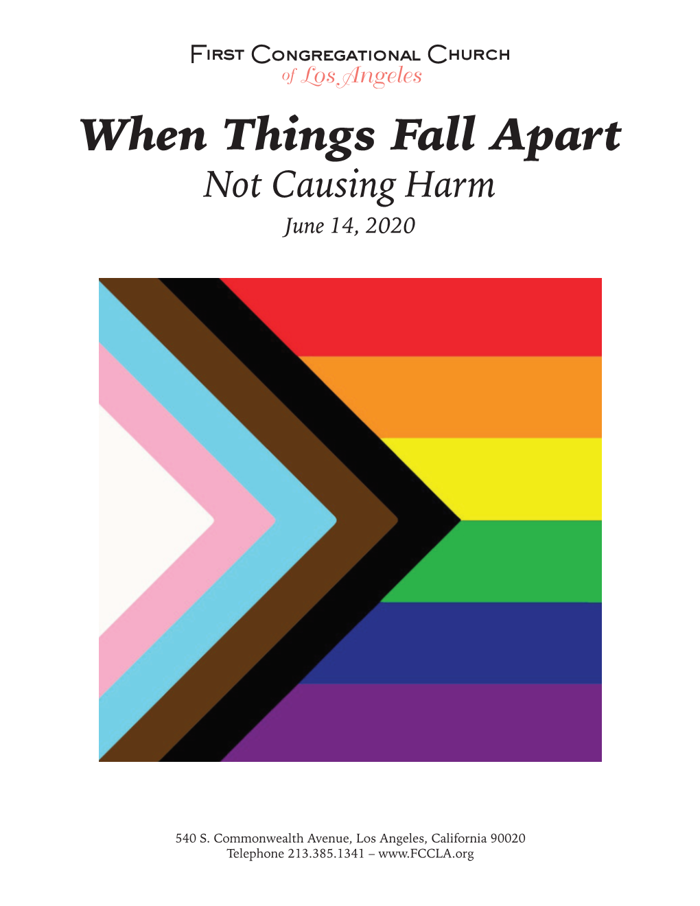 When Things Fall Apart Not Causing Harm June 14, 2020