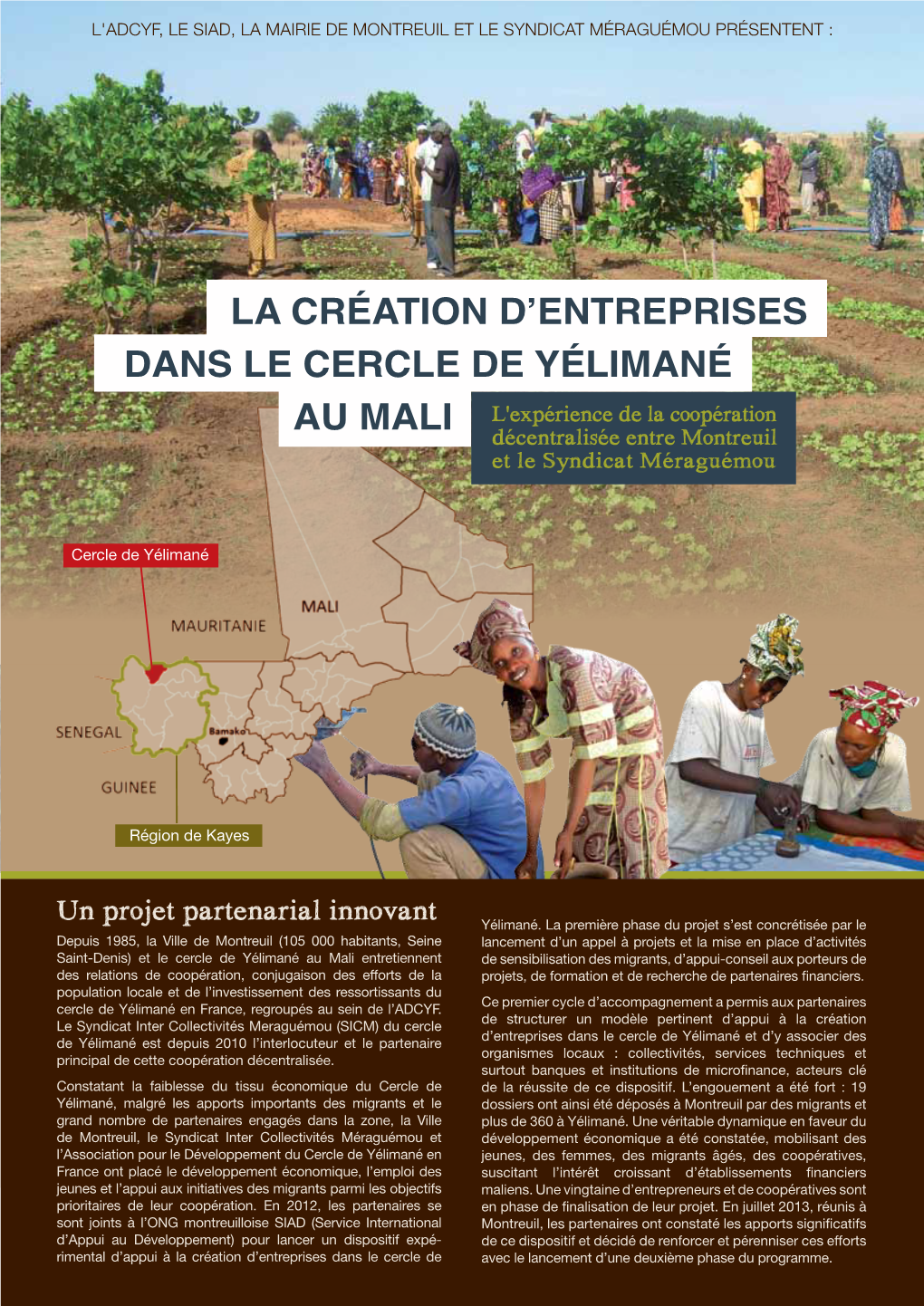 La Création D'entreprises Dans Le Cercle De Yélimané