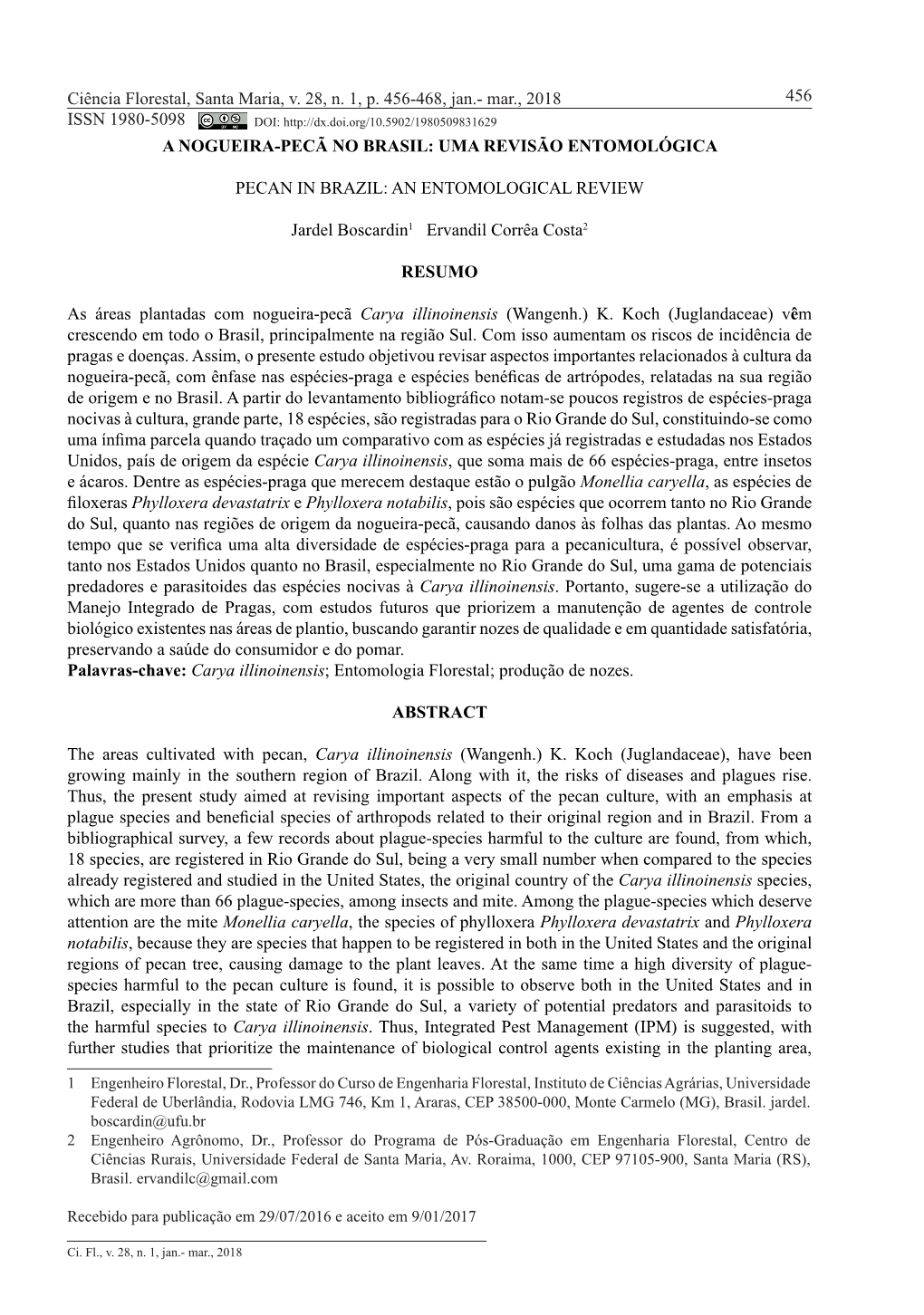 Mar., 2018 ISSN 1980-5098 456 a NOGUEIRA-PECÃ NO BRASIL