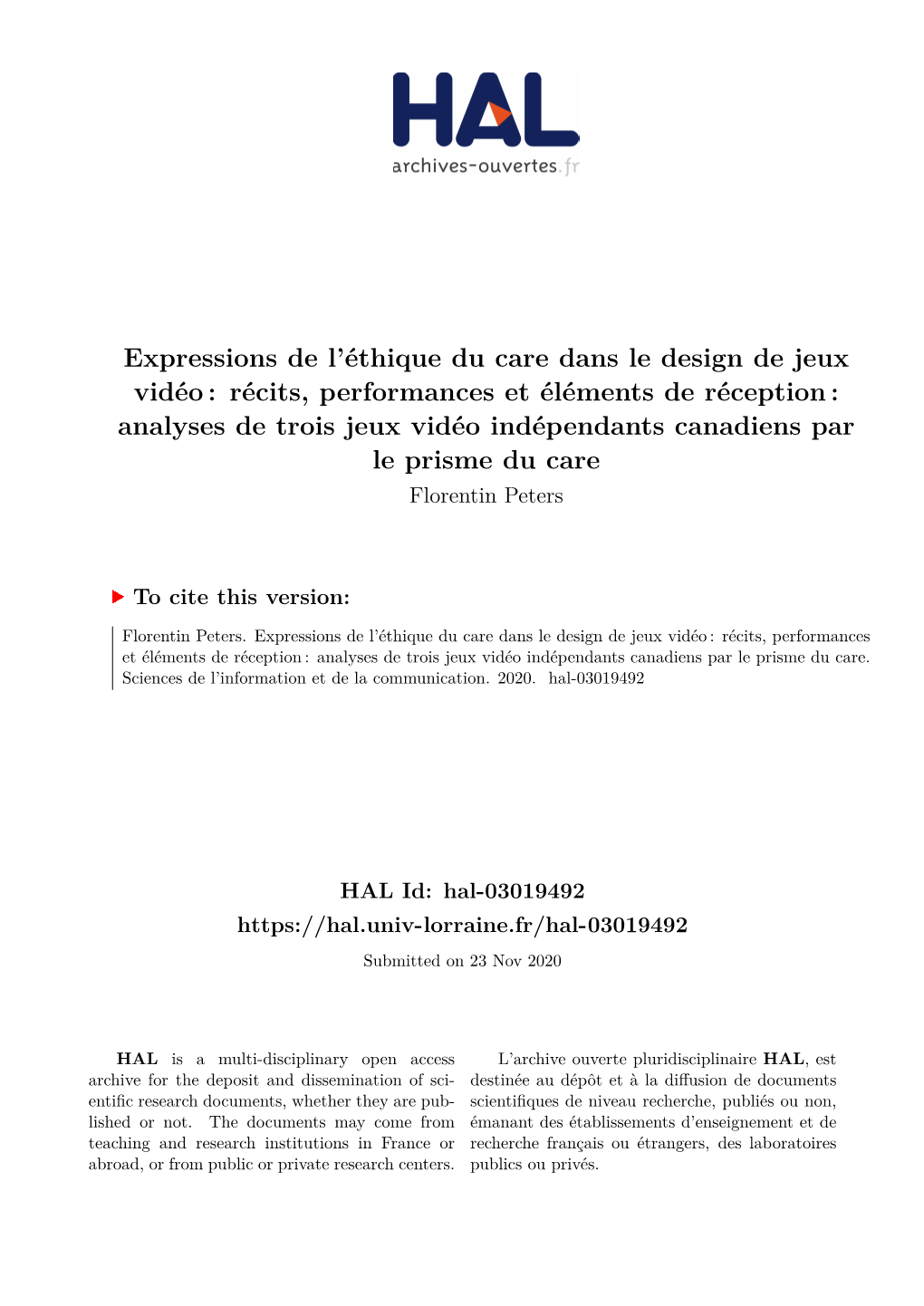 Expressions De L'éthique Du Care Dans Le Design De