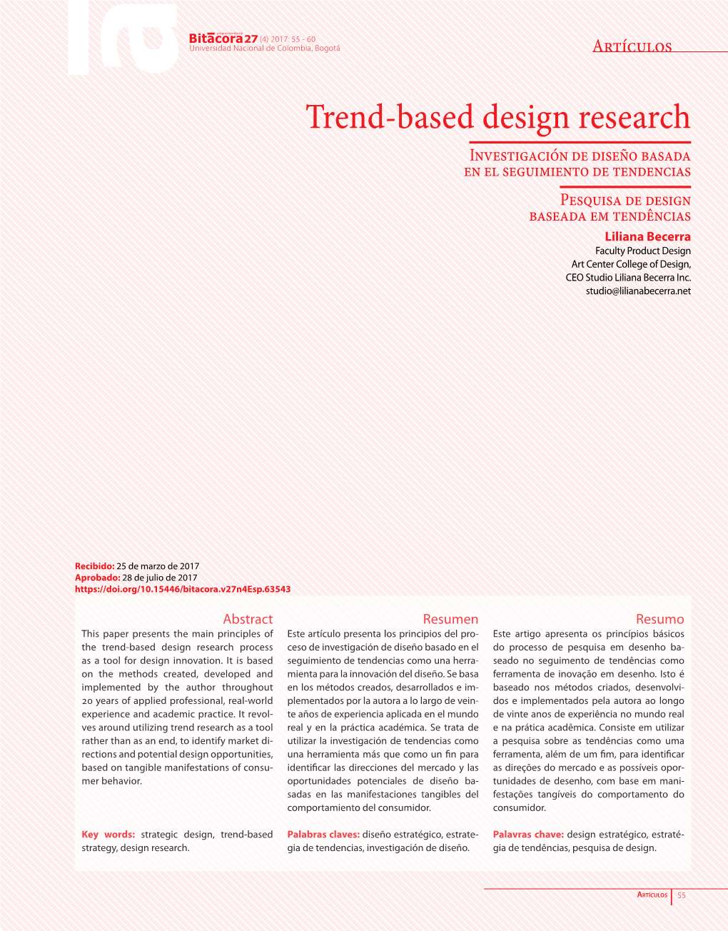 Trend-Based Design Research