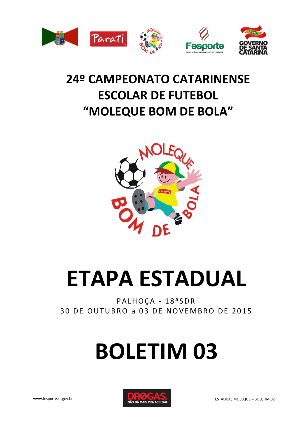 Etapa Estadual Boletim 03