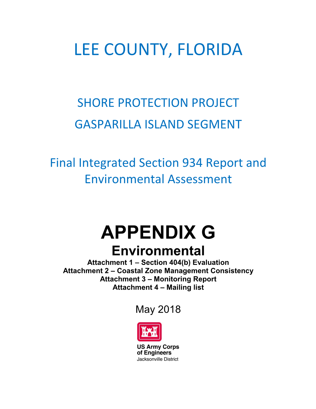 Lee County, Florida, Shore Protection Project, Gasparilla Island