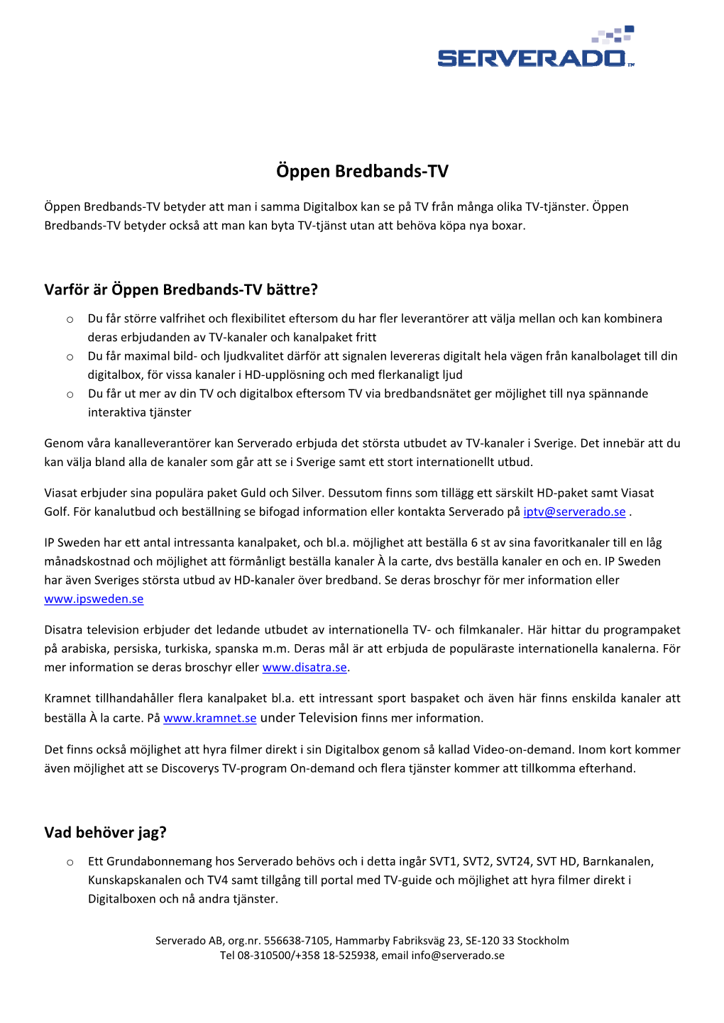 Öppen Bredbands-TV