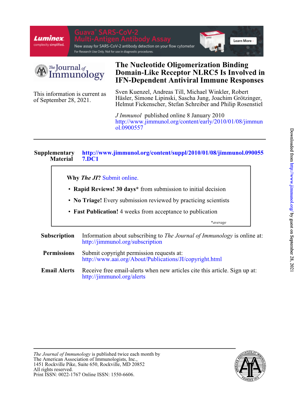 IFN-Dependent Antiviral Immune Responses in Domain-Like