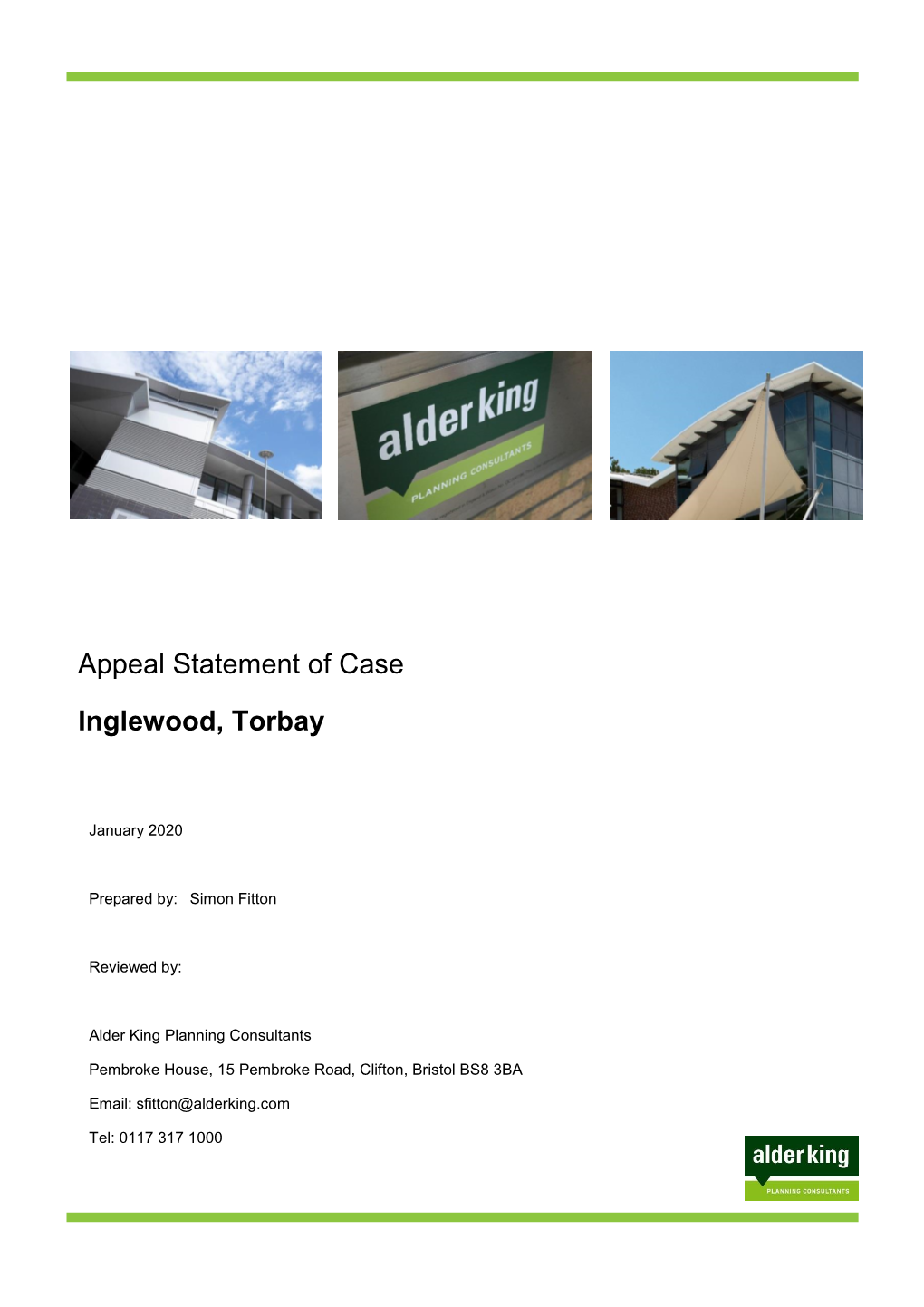 Appeal Statement of Case Inglewood, Torbay