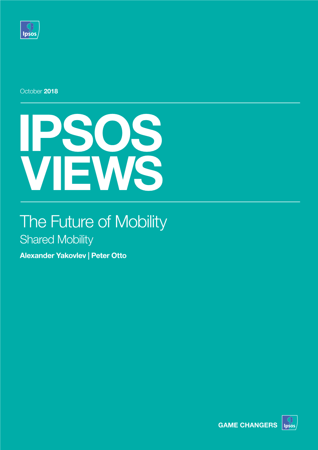 The Future of Mobility Shared Mobility Alexander Yakovlev | Peter Otto the Future of Mobility Shared Mobility