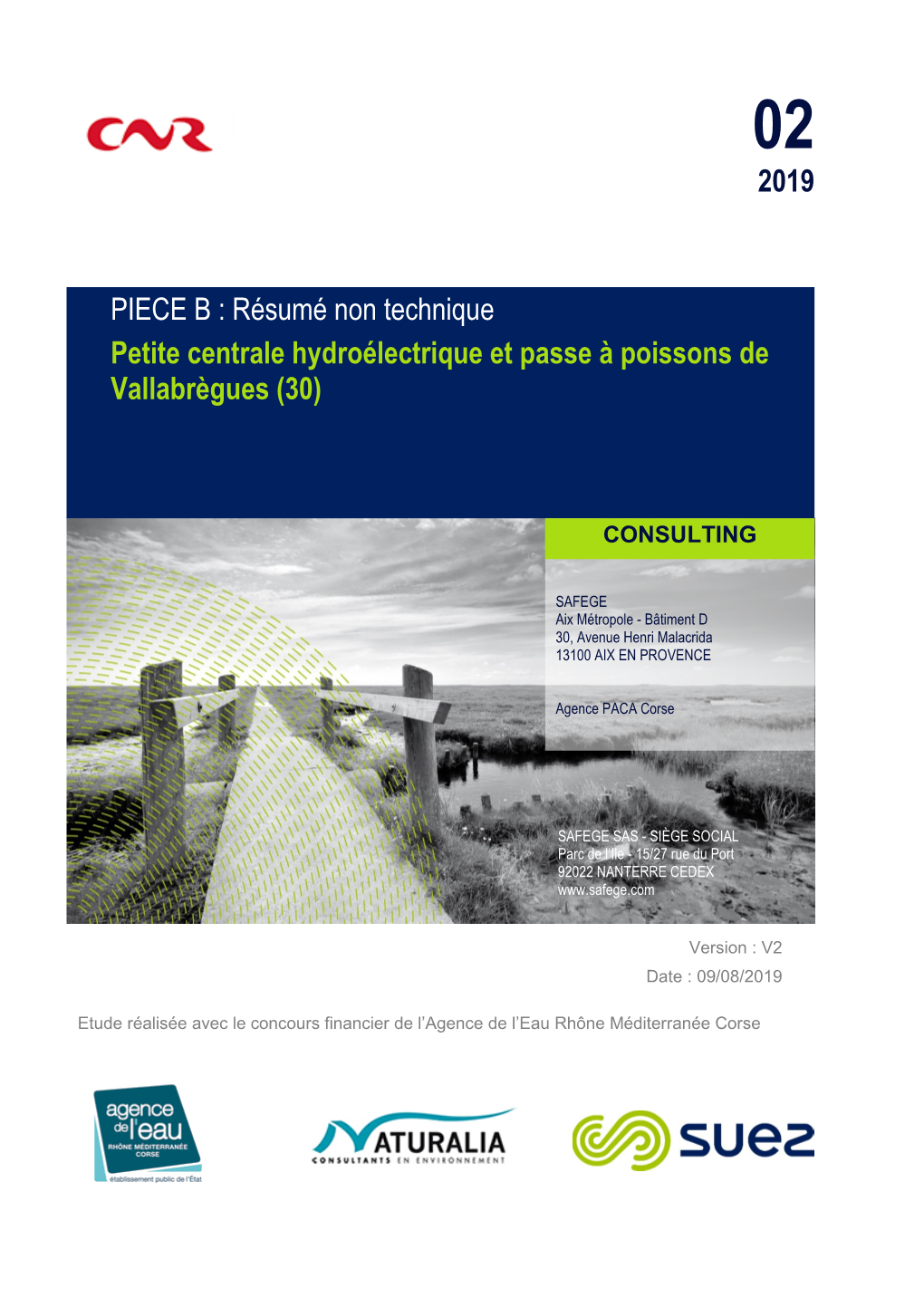 PIECE B : Résumé Non Technique Petite Centrale Hydroélectrique Et Passe À Poissons De Vallabrègues (30)