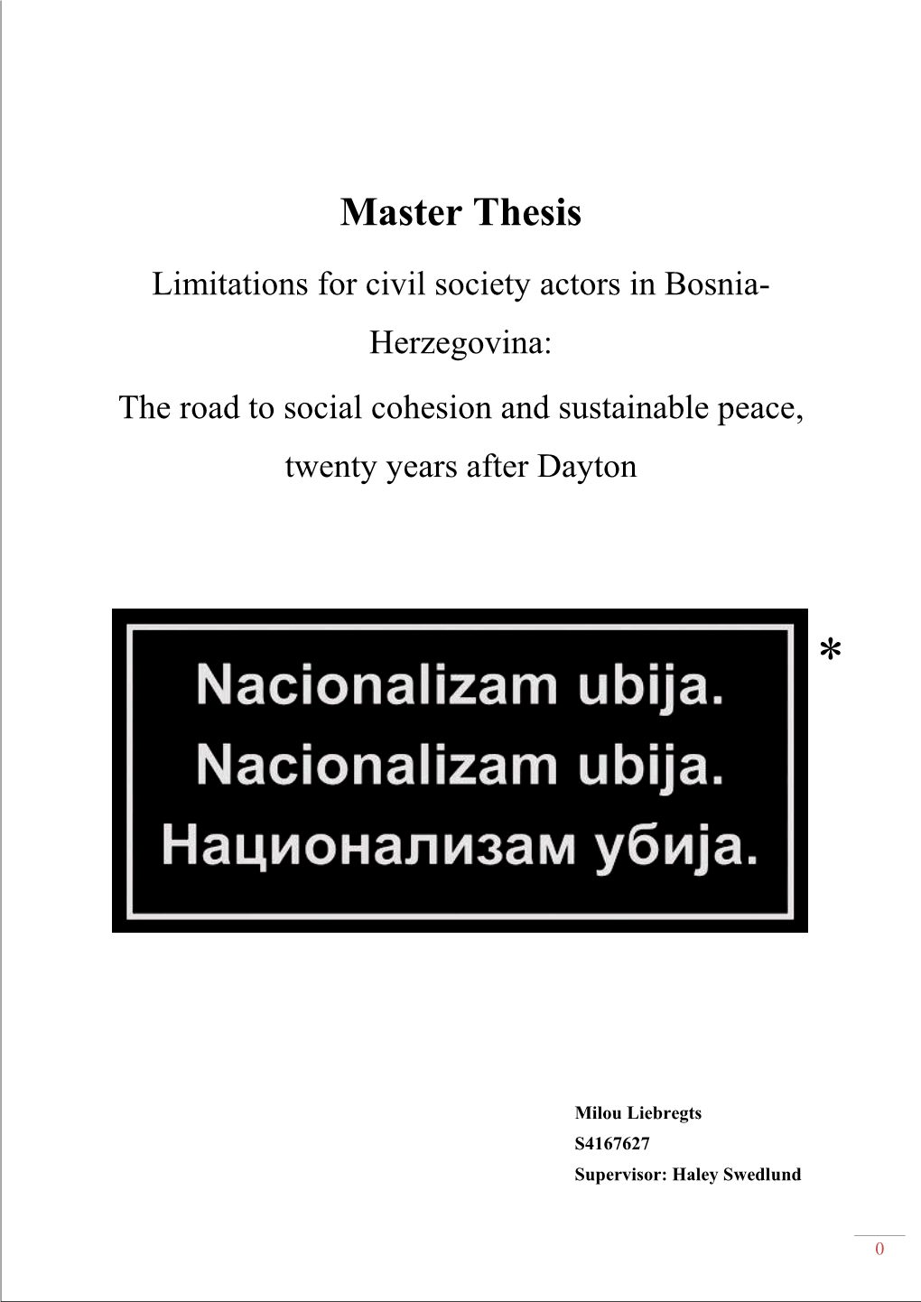 Master Thesis