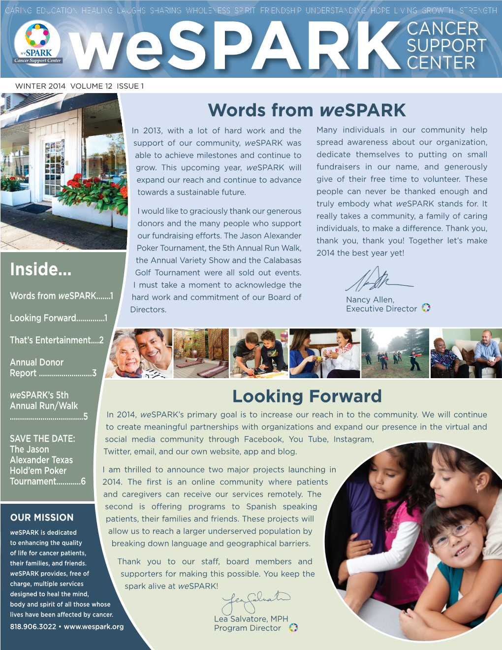 Wespark WINTER Newsletter 2014.Indd